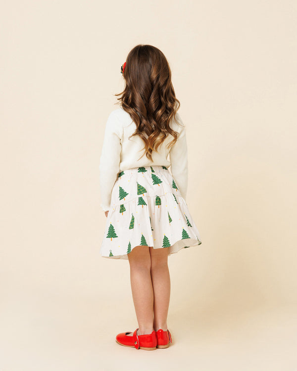 Printed Balloon Skirt