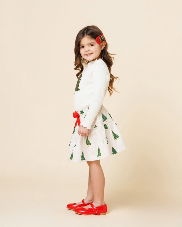 Printed Balloon Skirt