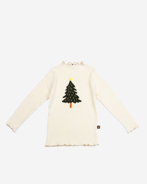 Patched Ribbed Top