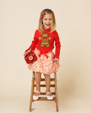 Printed Balloon Skirt