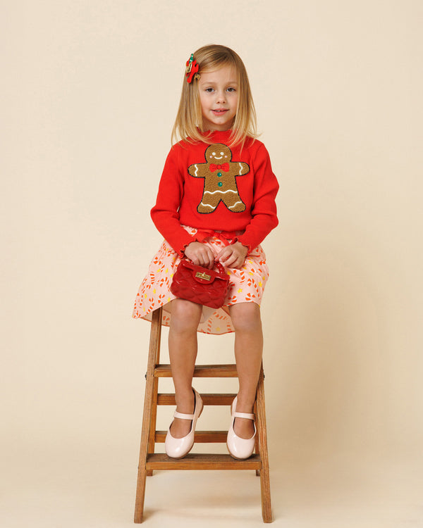 Printed Balloon Skirt