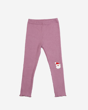 Patched Ribbed Leggings