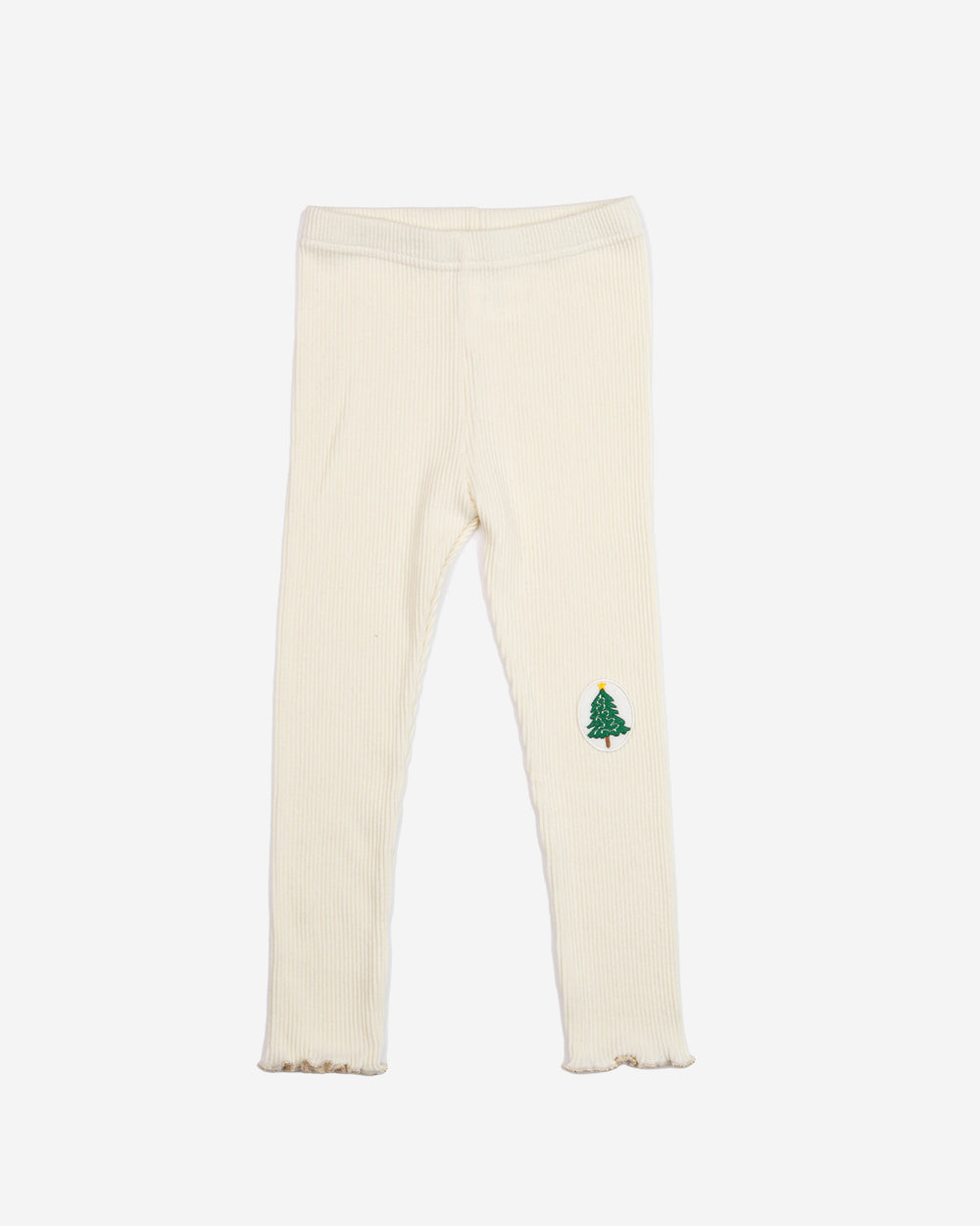 Patched Ribbed Leggings