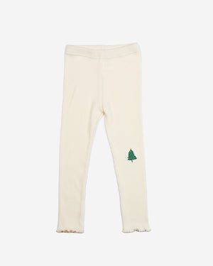 Patched Ribbed Leggings