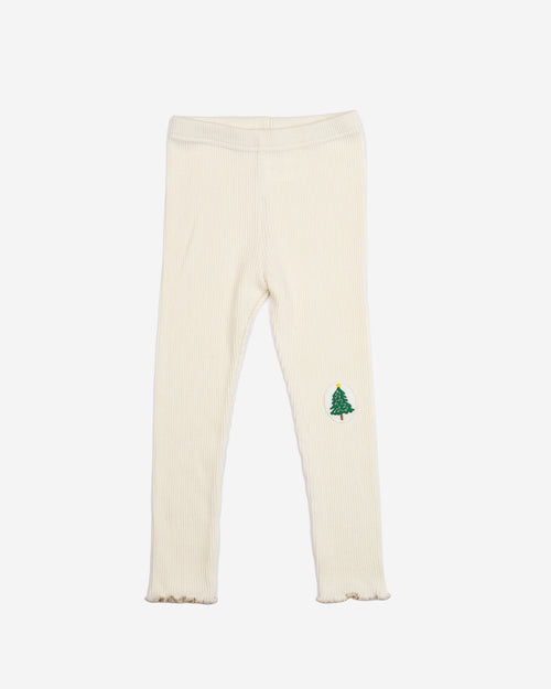Patched Ribbed Leggings