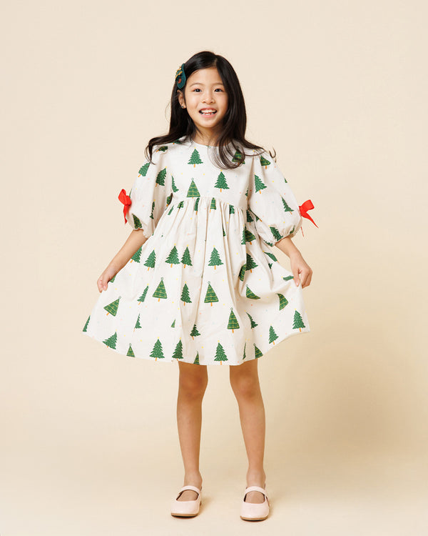 Printed Balloon Dress