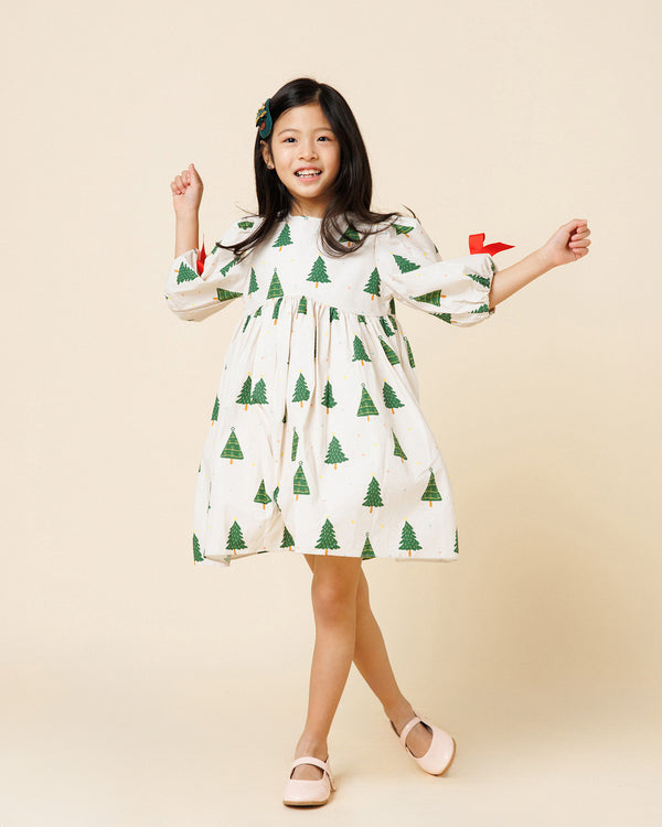Printed Balloon Dress
