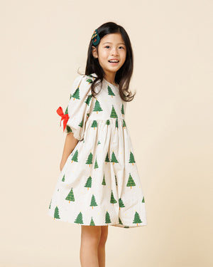 Printed Balloon Dress
