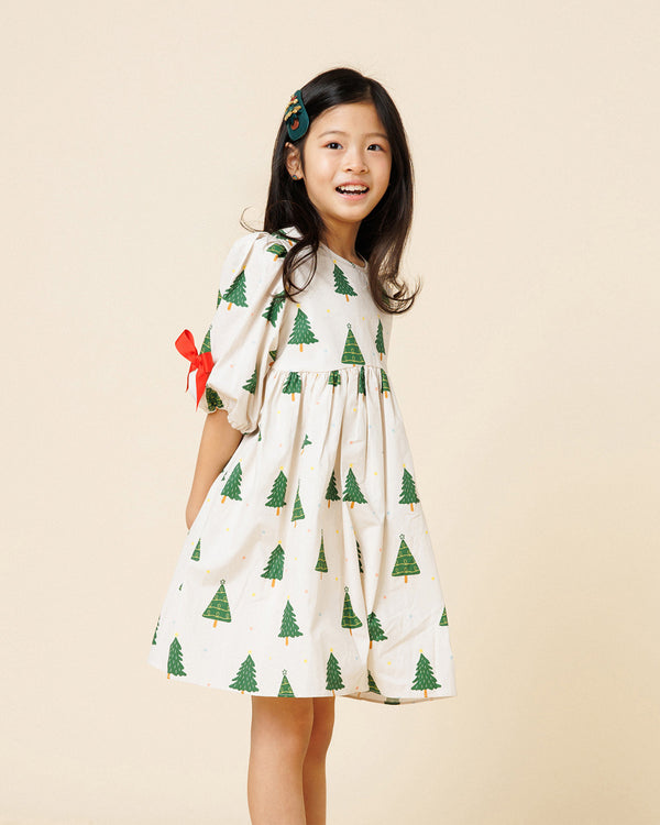 Printed Balloon Dress