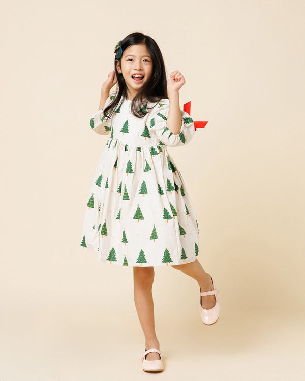 Printed Balloon Dress