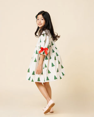 Printed Balloon Dress