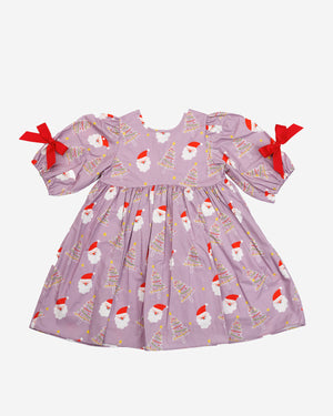 Printed Balloon Dress