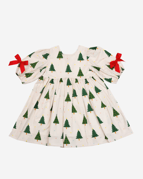 Printed Balloon Dress