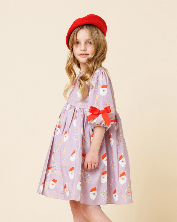 Printed Balloon Dress