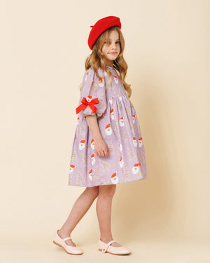 Printed Balloon Dress
