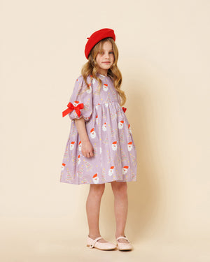 Printed Balloon Dress