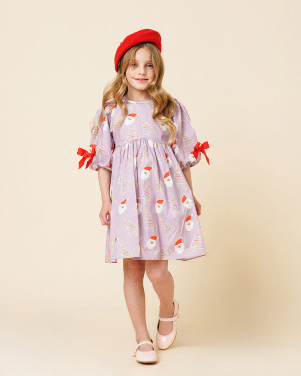Printed Balloon Dress