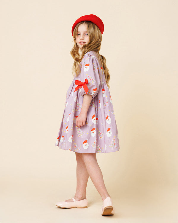 Printed Balloon Dress