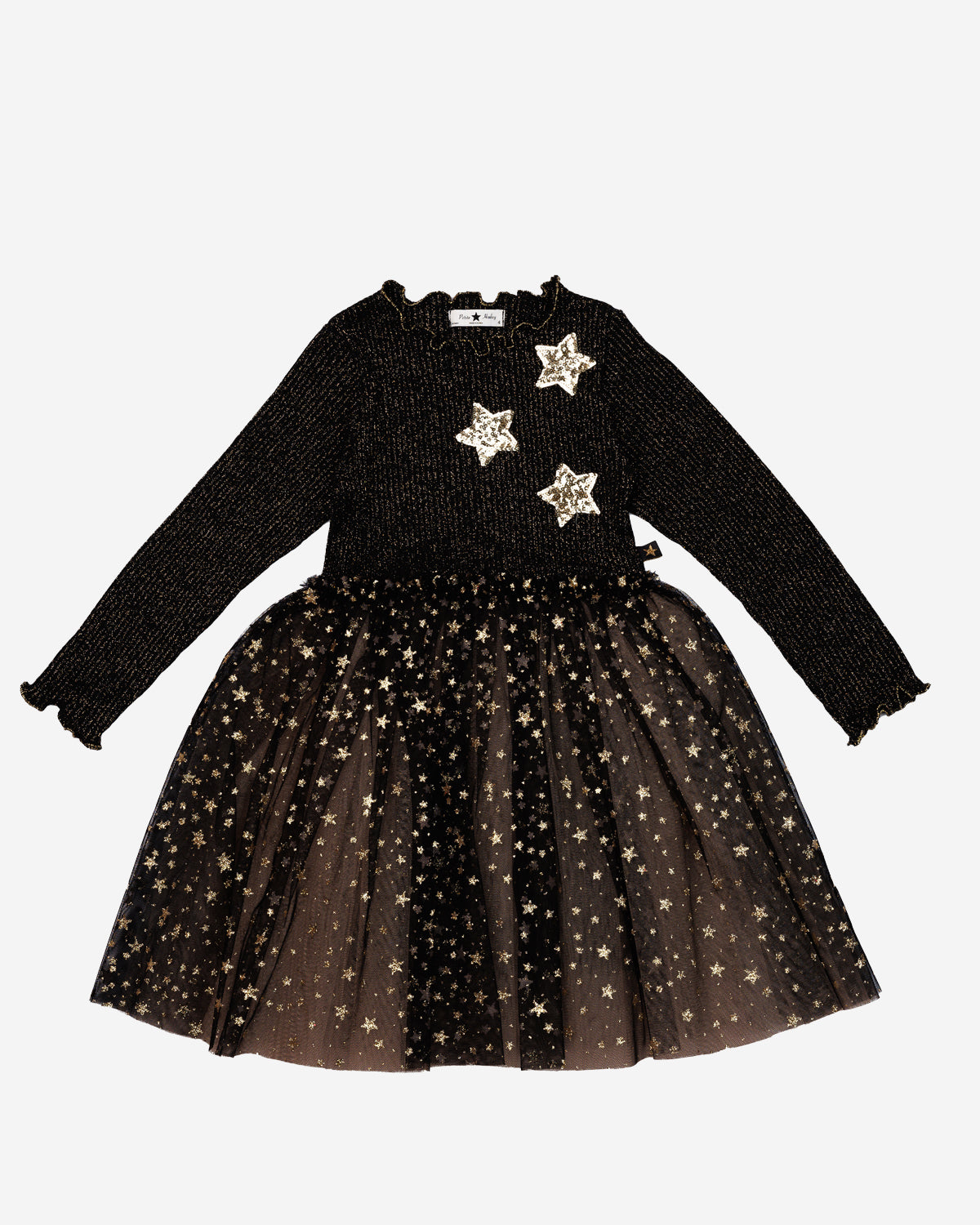 Petite Hailey Baby Girl's, Little Girl's & Girl's Embellished Star Frill Layered Tutu Dress Pink