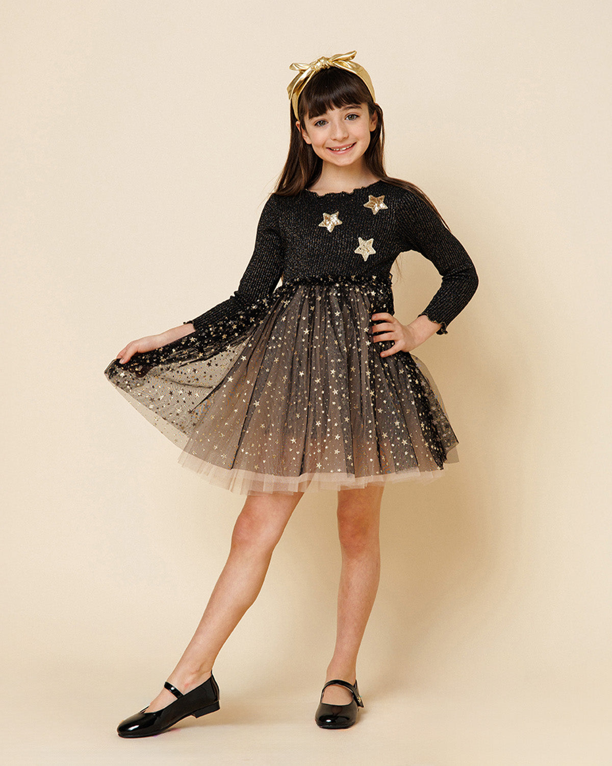 glitter star tulle dress Sparkle Star Tulle Dress