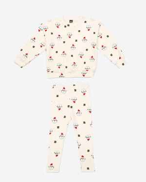 Snowman Sweatshirt Set