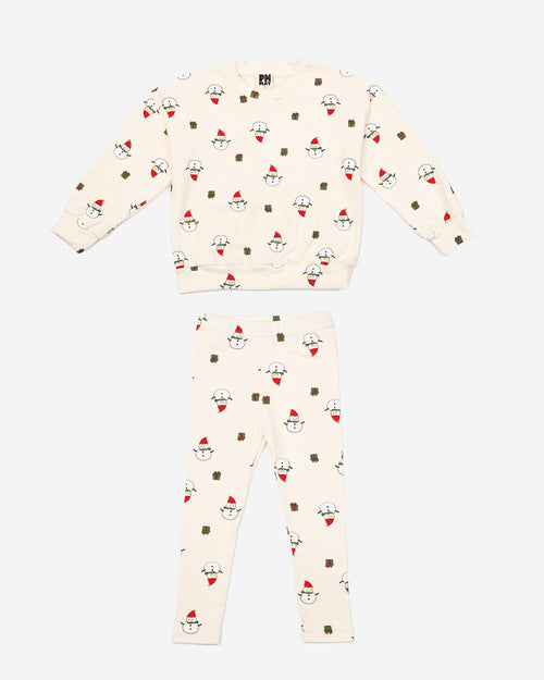 Snowman Sweatshirt Set