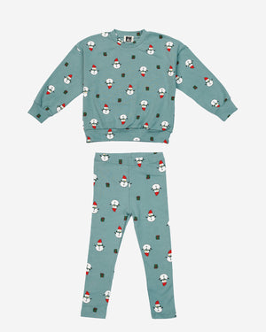 Snowman Sweatshirt Set