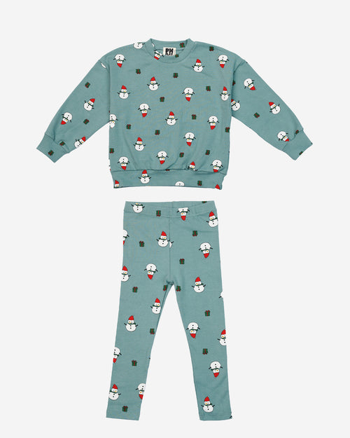 Snowman Sweatshirt Set