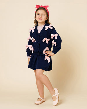Knit Bow Cardigan