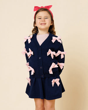 Knit Bow Cardigan
