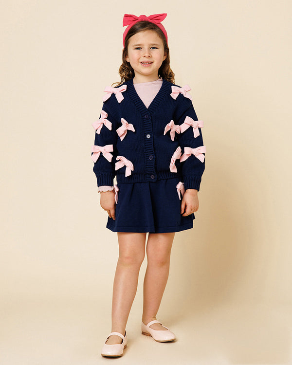 Knit Bow Cardigan