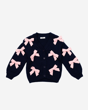 Knit Bow Cardigan