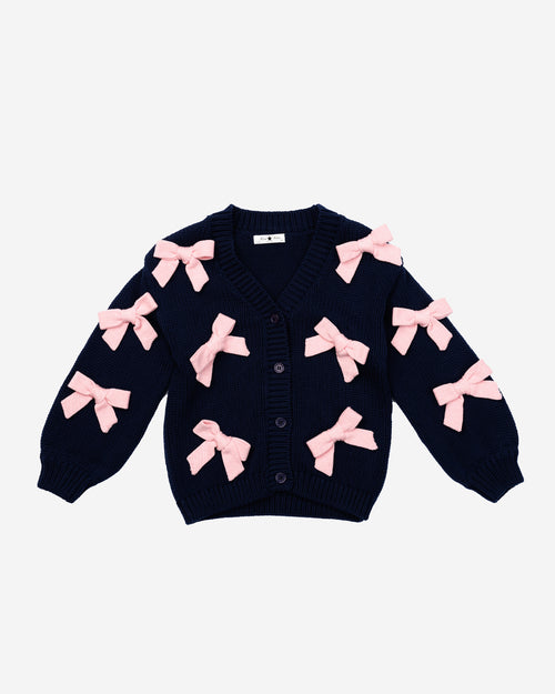 Knit Bow Cardigan