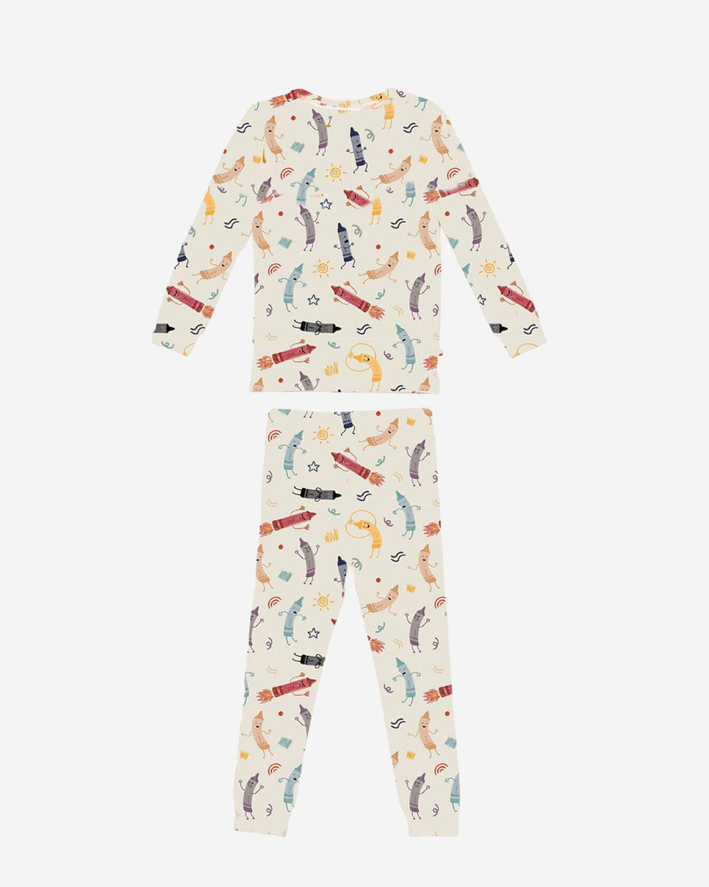 Bamboo LS Printed PJs Set