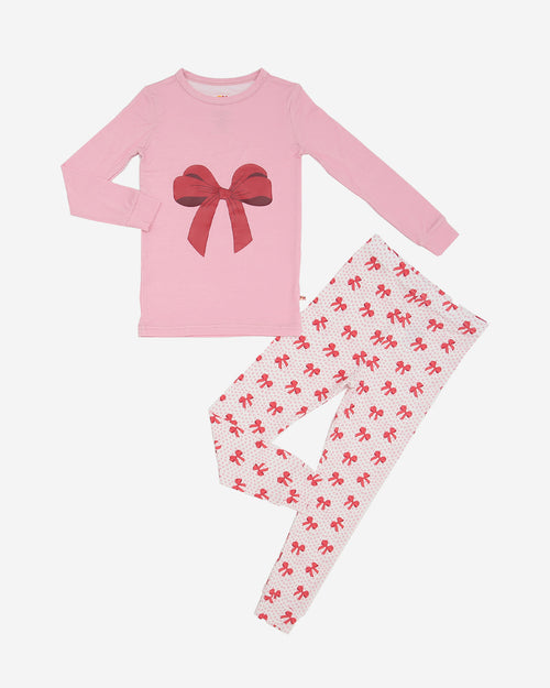 Bamboo LS Printed PJs Set
