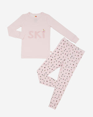#pink ski
