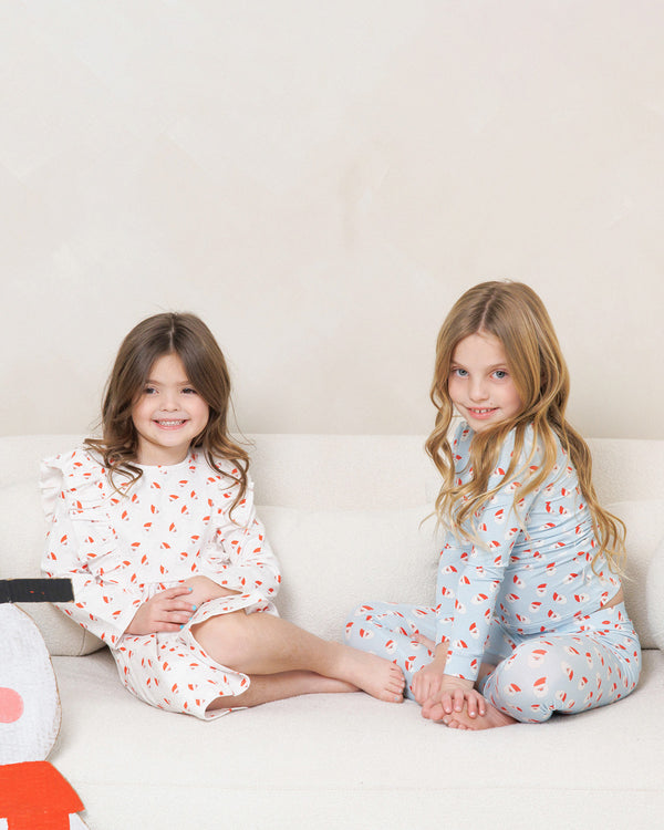 HD Bamboo LS Printed PJs Set