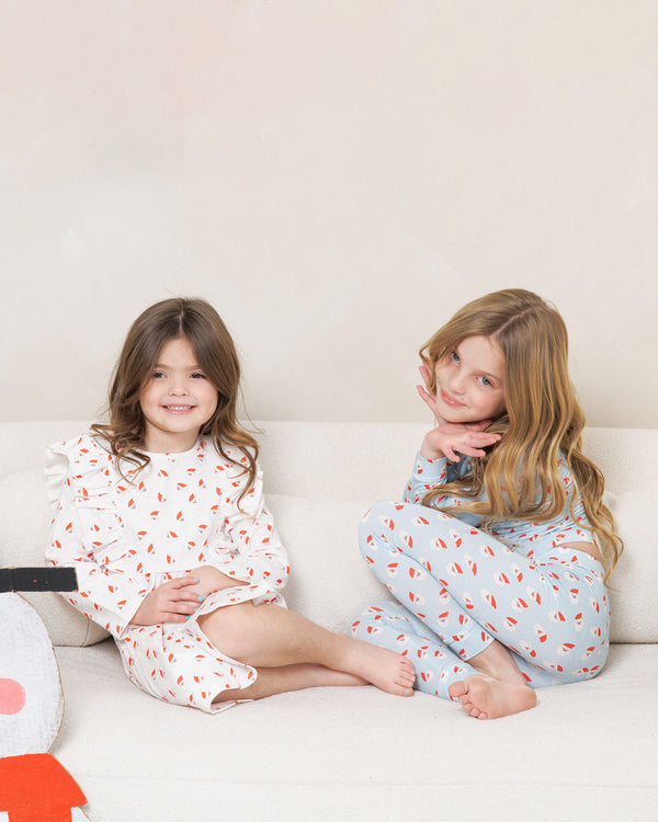 HD Bamboo LS Printed PJs Set