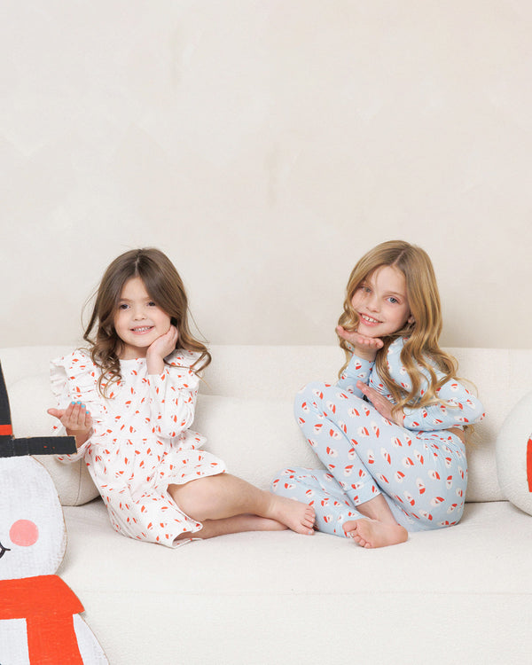 HD Bamboo LS Printed PJs Set