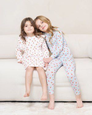 HD Bamboo LS Printed PJs Set