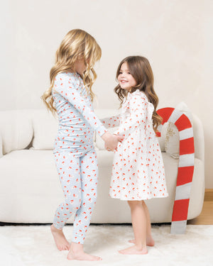 HD Bamboo LS Printed PJs Set