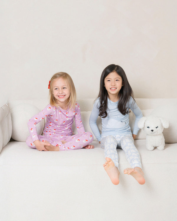 HD Bamboo LS Printed PJs Set