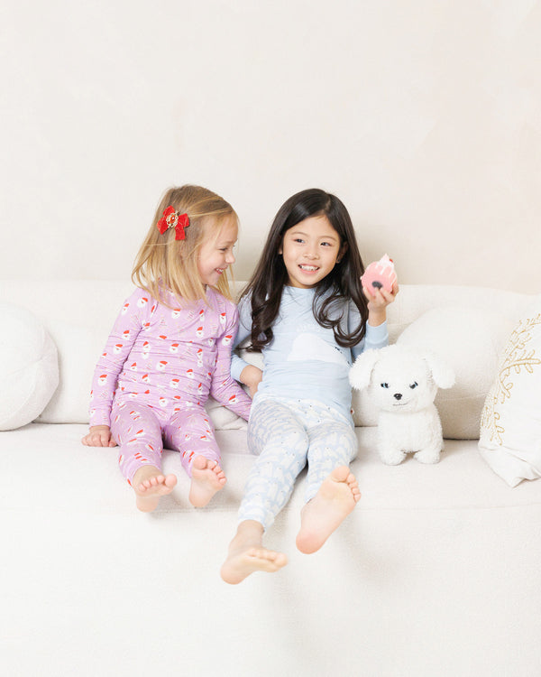 HD Bamboo LS Printed PJs Set