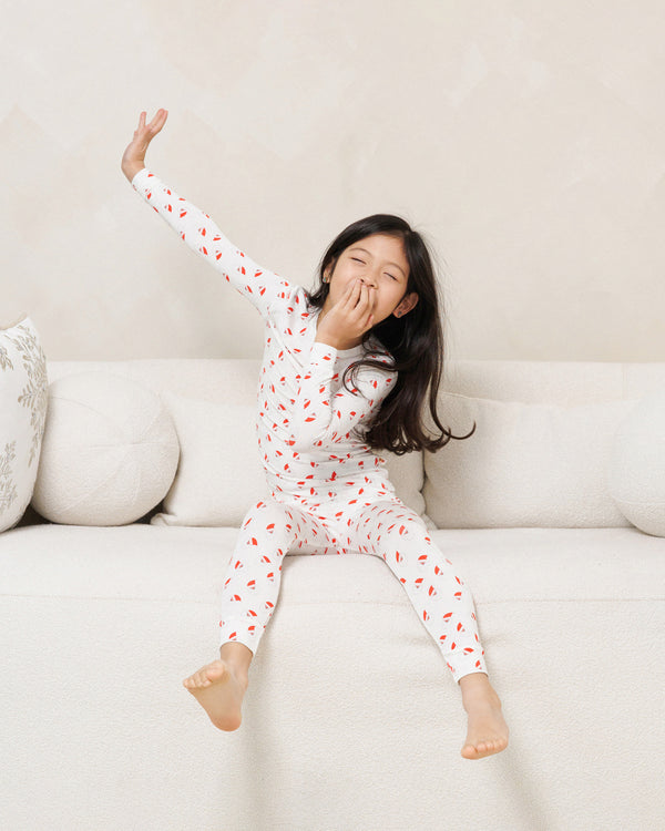 HD Bamboo LS Printed PJs Set