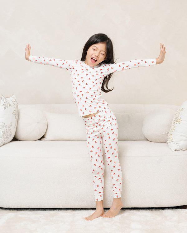 HD Bamboo LS Printed PJs Set