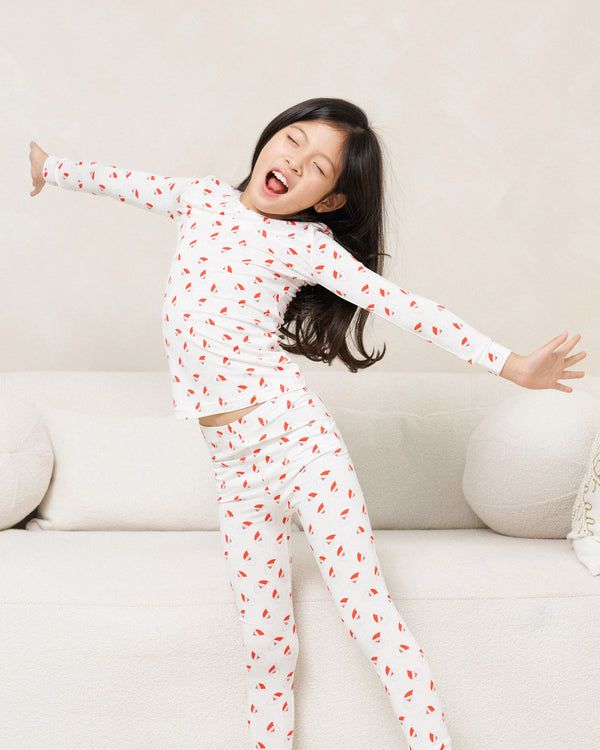 HD Bamboo LS Printed PJs Set