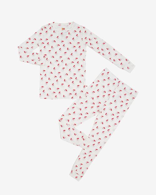 HD Bamboo LS Printed PJs Set