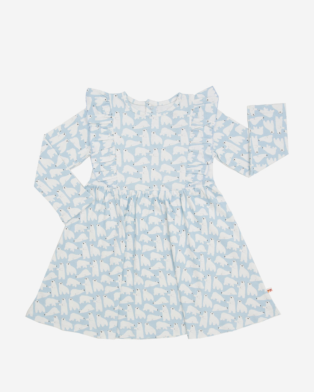 Organic Cotton LS Printed Dress