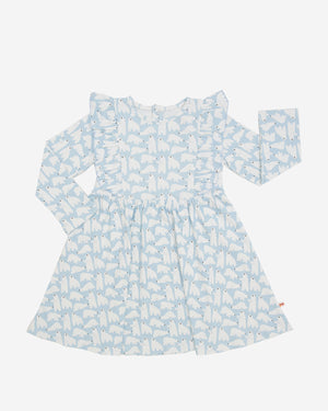 Organic Cotton LS Printed Dress