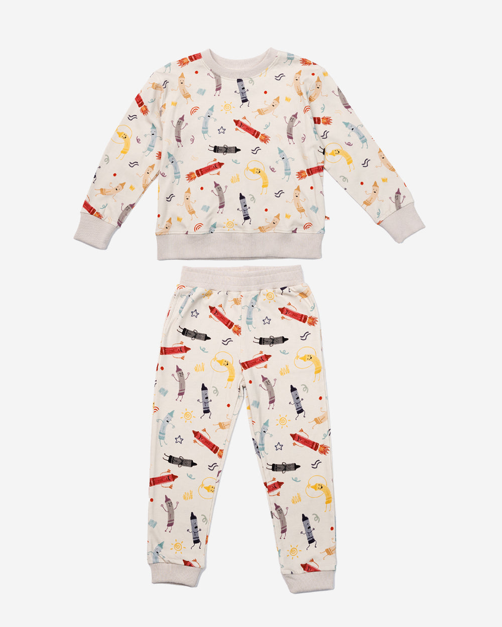 Printed Sweatshirt Set